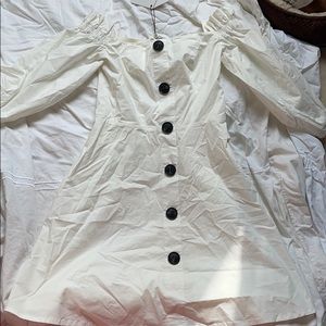 By Egreis White off the shoulder Dress